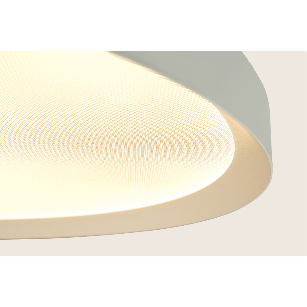Plafonnier ZAMBELIS D450 42W CCT Dimmable DESIGN Blanc Sable 25197