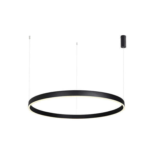 Suspension ZAMBELIS D1000 88W Dimmable Direct/Indirect DESIGN Noir Sable 25371