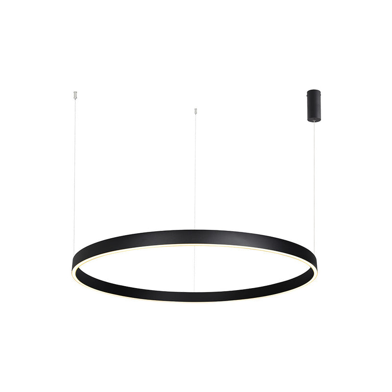 Suspension ZAMBELIS D1000 88W Dimmable Direct/Indirect DESIGN Noir Sable 25371