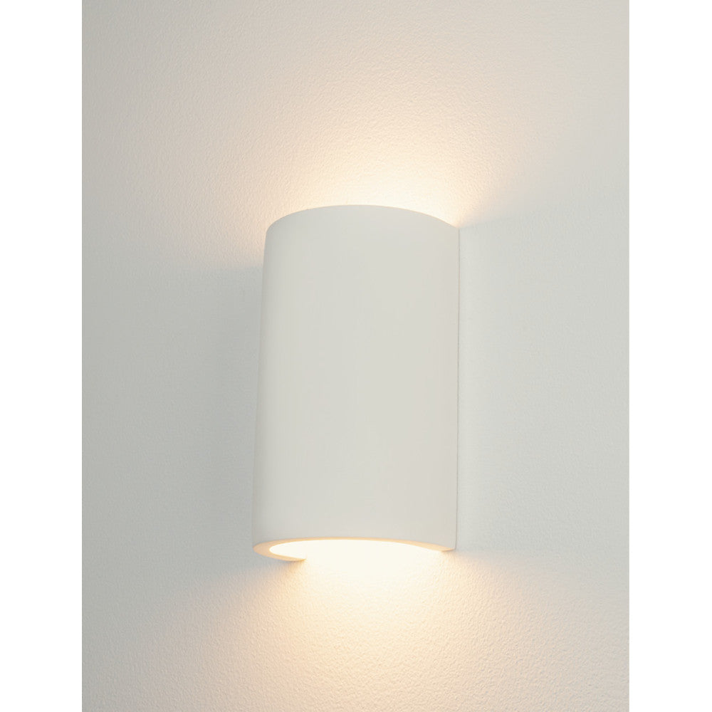 Applique Murale ZAMBELIS 2xG9 Direct/Indirect DESIGN Blanc Platre Sans Source 25383