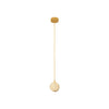 Suspension ZAMBELIS D100 3W DESIGN Pierre Naturelle et Or 25336
