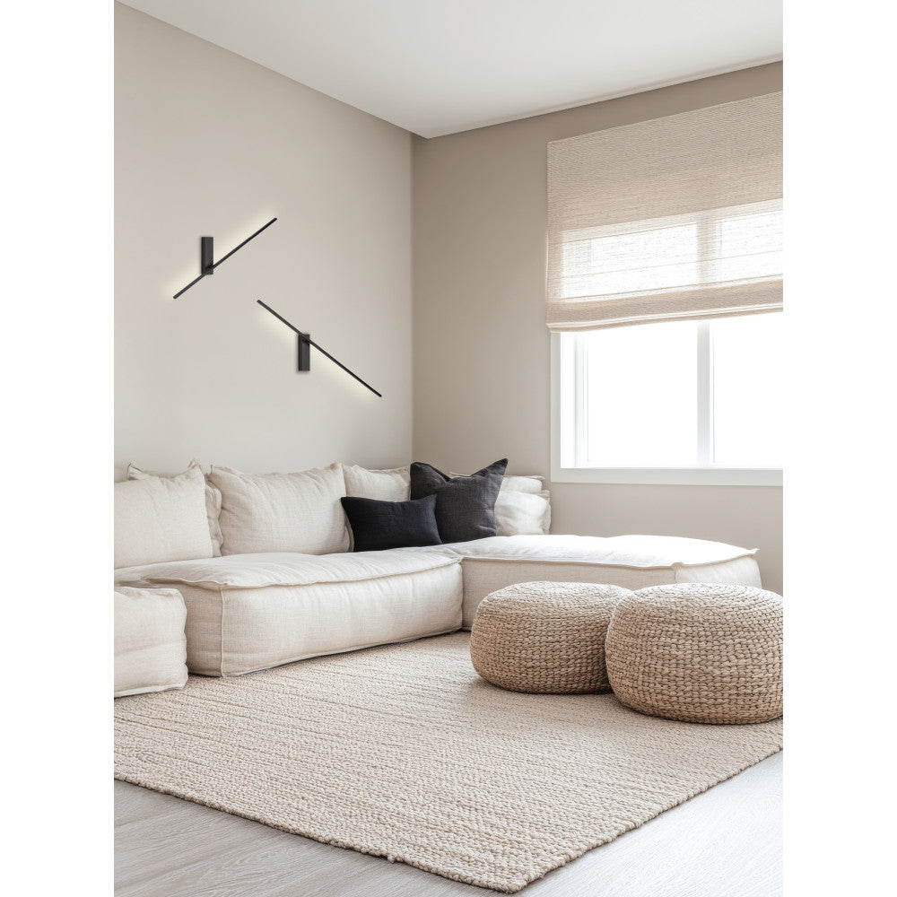 Applique Murale ZAMBELIS Orientable 10W DESIGN Noir Sable 25317