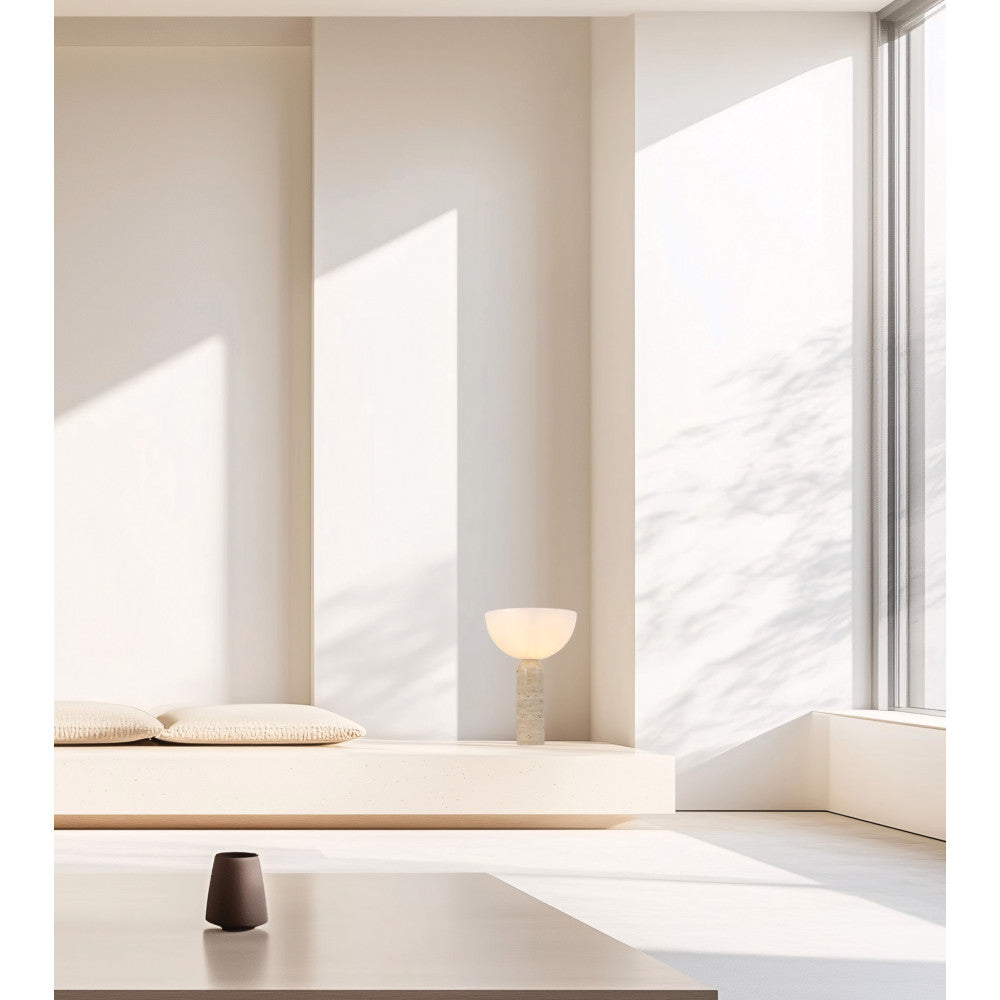 Lampe sur Table ZAMBELIS D300 E27 DESIGN Pierre Naturelle Sans Source 25427
