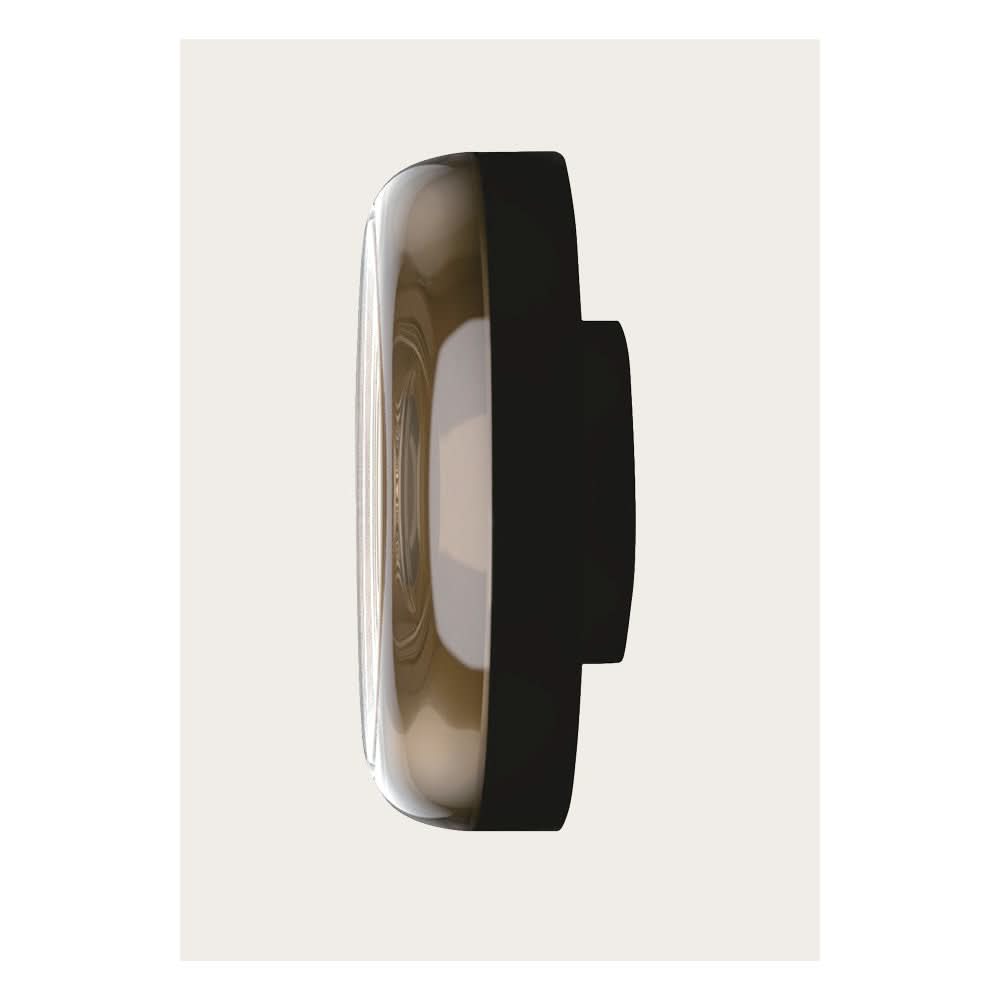 Applique Exterieure ZAMBELIS D130 12W IP65 Dimmable DESIGN Champagne et Noir Sable E492