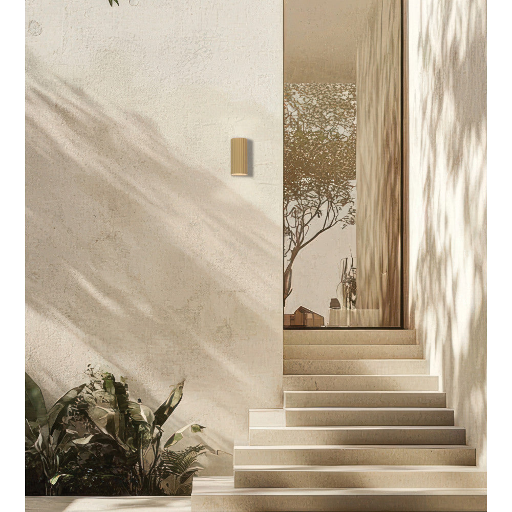 Applique Exterieure ZAMBELIS 2x3W Direct/Indirect IP54 DESIGN Beige E420