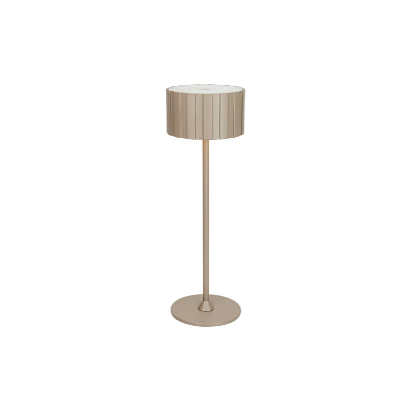 Lampe sur Table Exterieur ZAMBELIS Tactile D86 2W CCT Dimmable IP44 DESIGN Taupe Sable E489