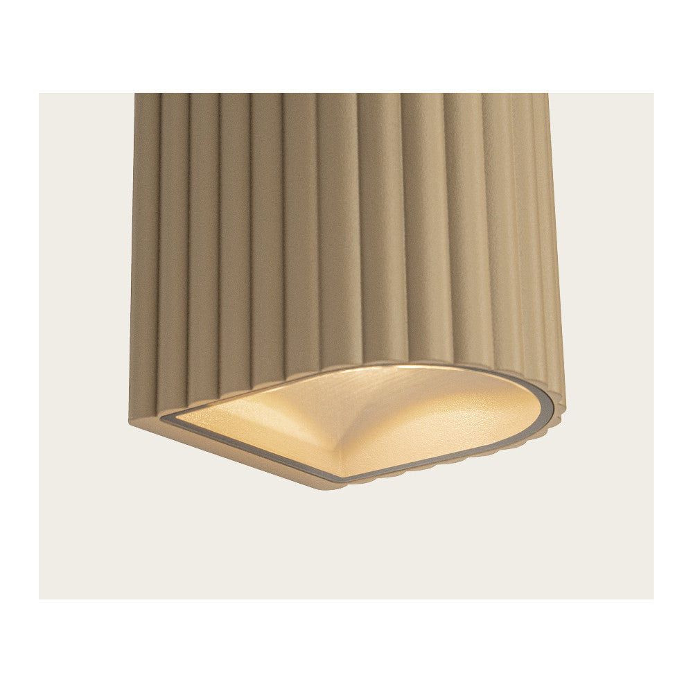 Applique Exterieure ZAMBELIS 2x3W Direct/Indirect IP54 DESIGN Beige E420