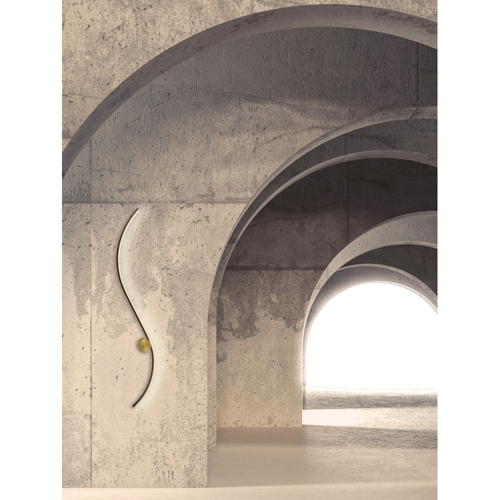 Applique Murale ZAMBELIS 19W DESIGN Noir Mat et Or Mat 25267