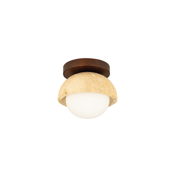 Applique Murale ZAMBELIS D150 G9 DESIGN Pierre Naturelle et Bois Sans Source 25418