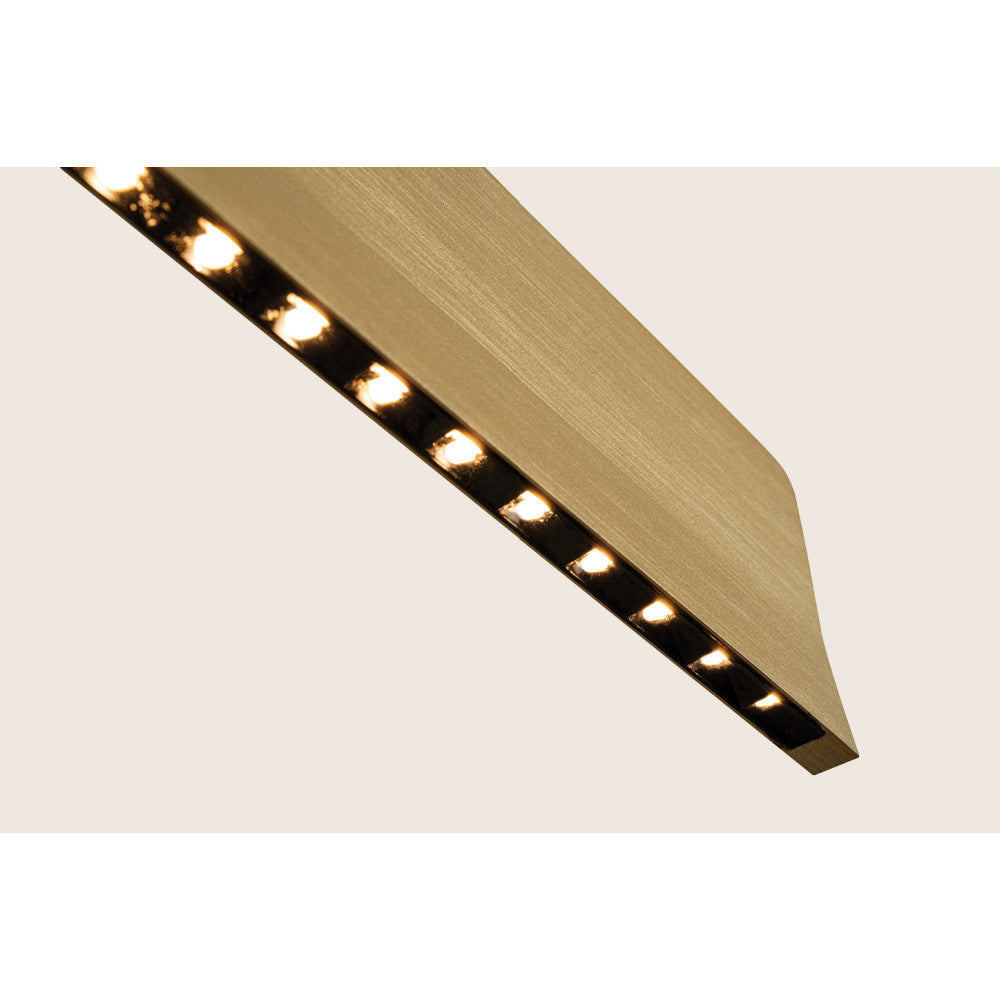 Suspension ZAMBELIS 46W Direct/Indirect Dimmable DESIGN Or Brosse 25196