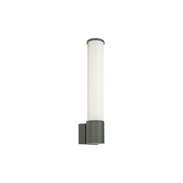 Applique Exterieure ZAMBELIS 12W IP54 DESIGN Graphite et Verre E428