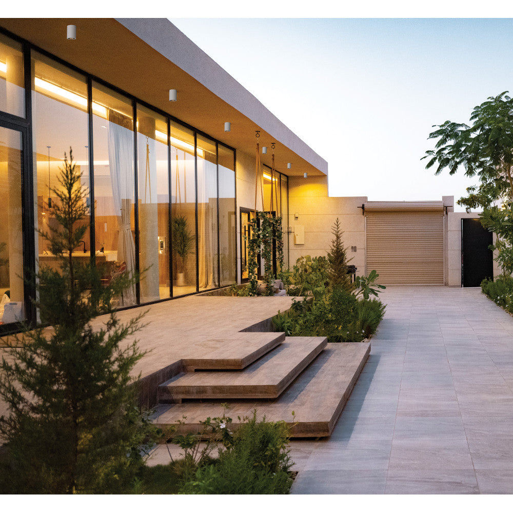Plafonnier Exterieur ZAMBELIS D100 GU10 IP54 DESIGN Beton Sans Source E480