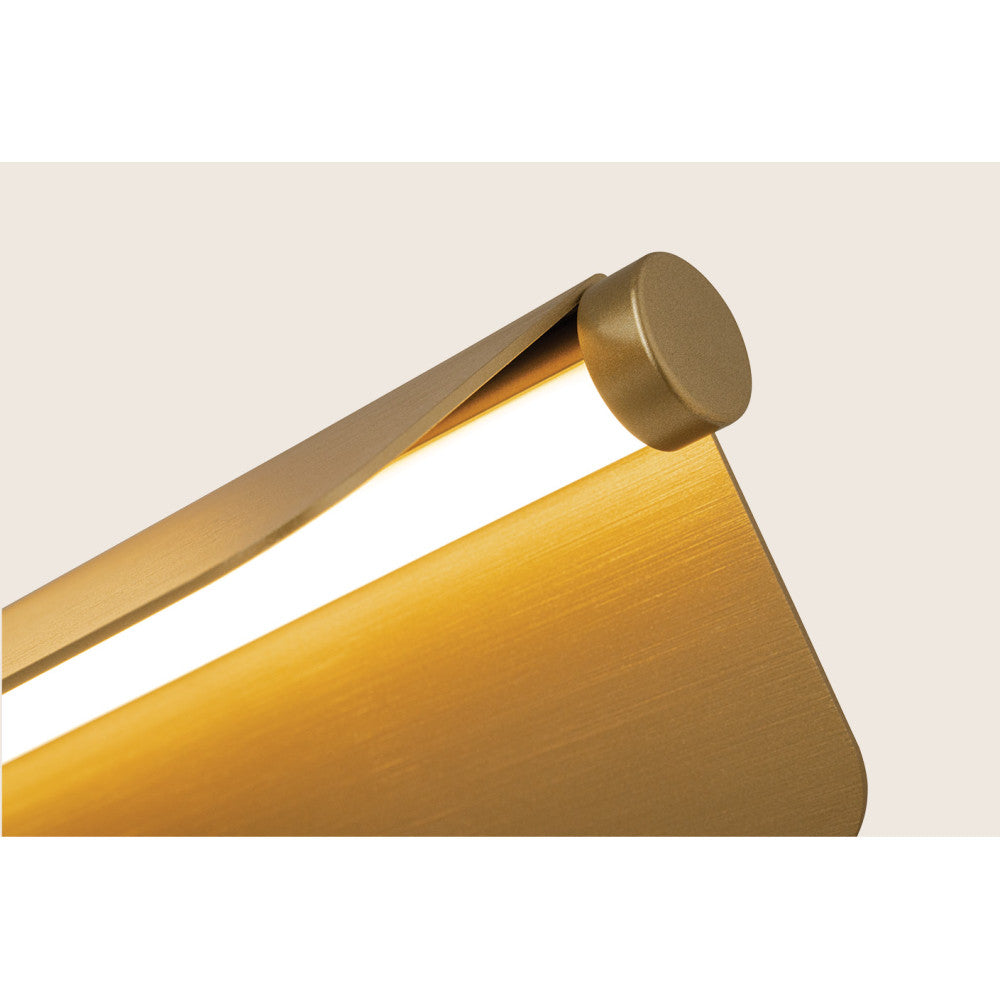 Lampe Sur Table ZAMBELIS 7W Dimmable DESIGN Or Brosse 25193
