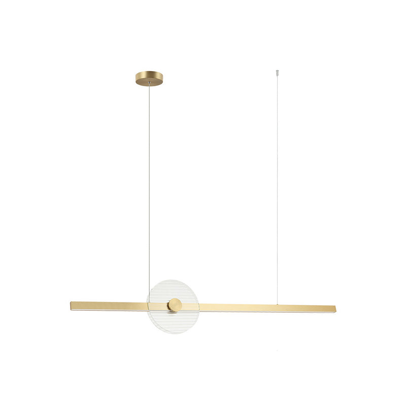 Suspension ZAMBELIS 20W Dimmable DESIGN Verre et Or 25426