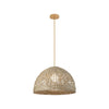 Suspension ZAMBELIS D500 E27 DESIGN Algue Beige Sans Source 25443