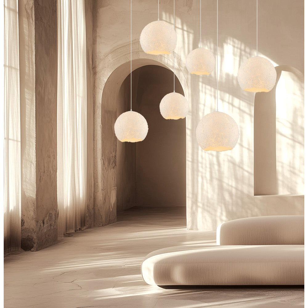 Suspension ZAMBELIS D300 E27 DESIGN Blanc Sans Source 25172