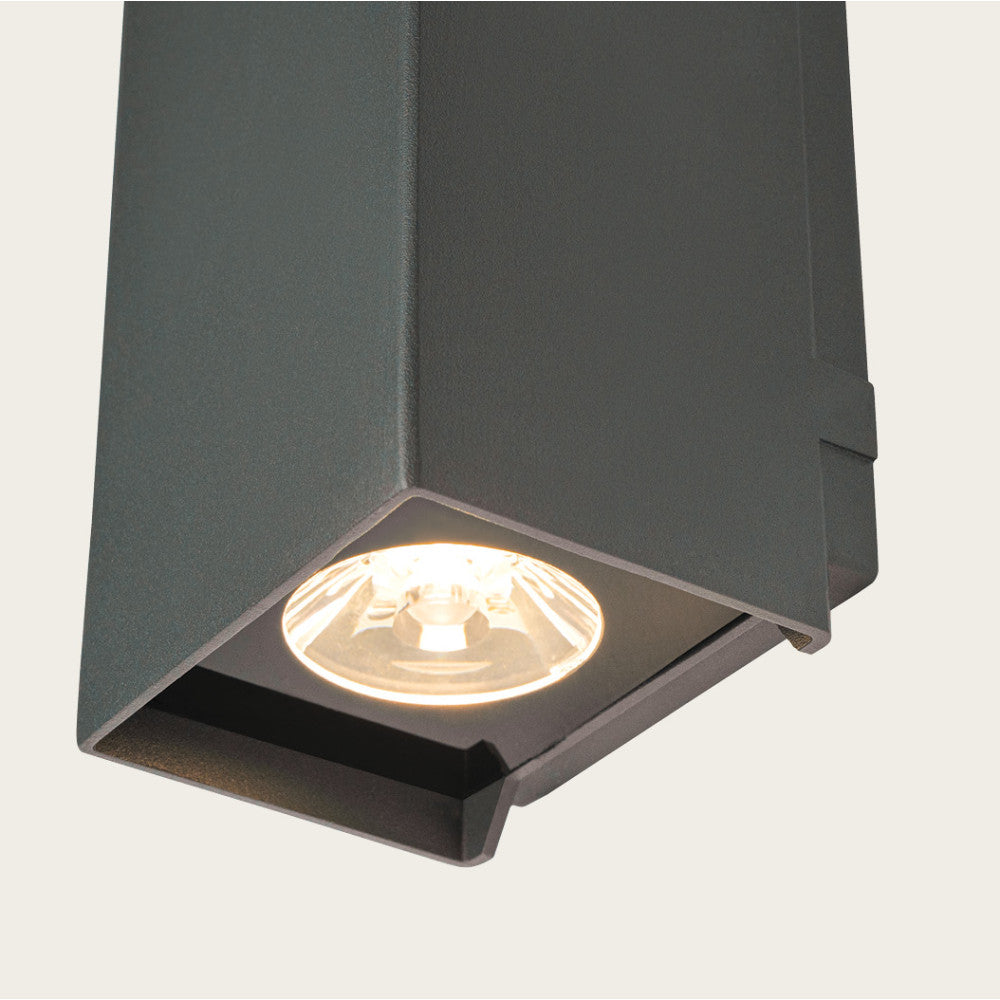 Applique Exterieure ZAMBELIS 2x3W Direct/Indirect IP65 DESIGN Graphite E412