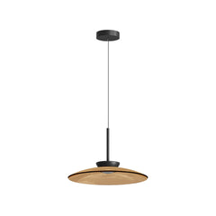 Suspension ZAMBELIS D500 31W Direct/Indirect CCT Dimmable DESIGN Verre Brun et Noir Mat 25274