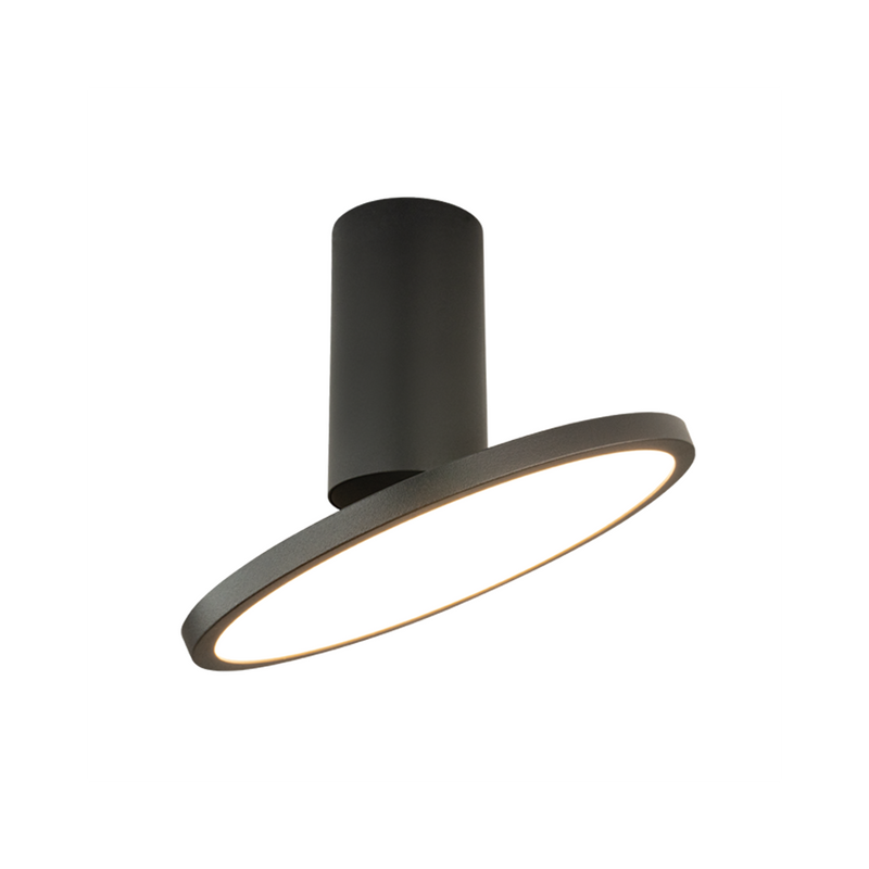Plafonnier Orientable ZAMBELIS 12W DESIGN Noir Sable 25304