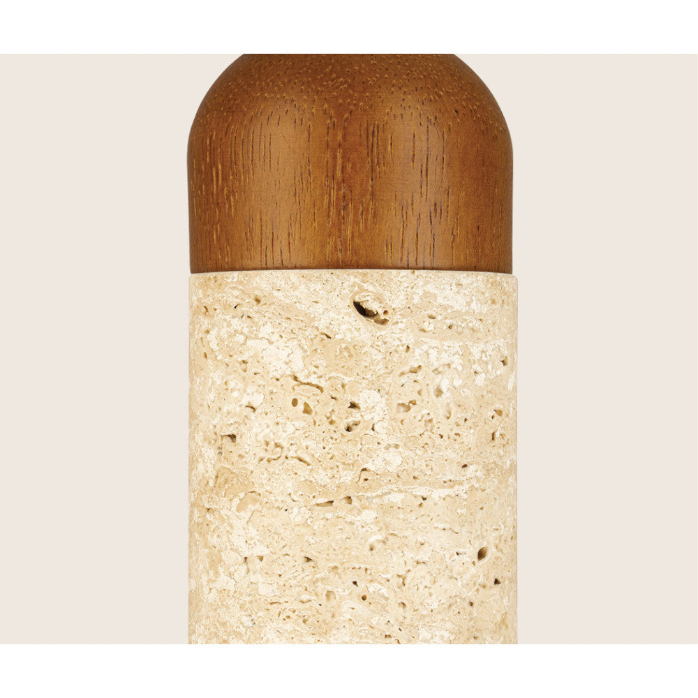 Suspension ZAMBELIS D67 GU10 DESIGN Pierre Naturelle et Bois Sans Source 25417