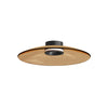 Plafonnier ZAMBELIS D500 30W CCT Dimmable DESIGN Verre Brun et Noir Mat 25268