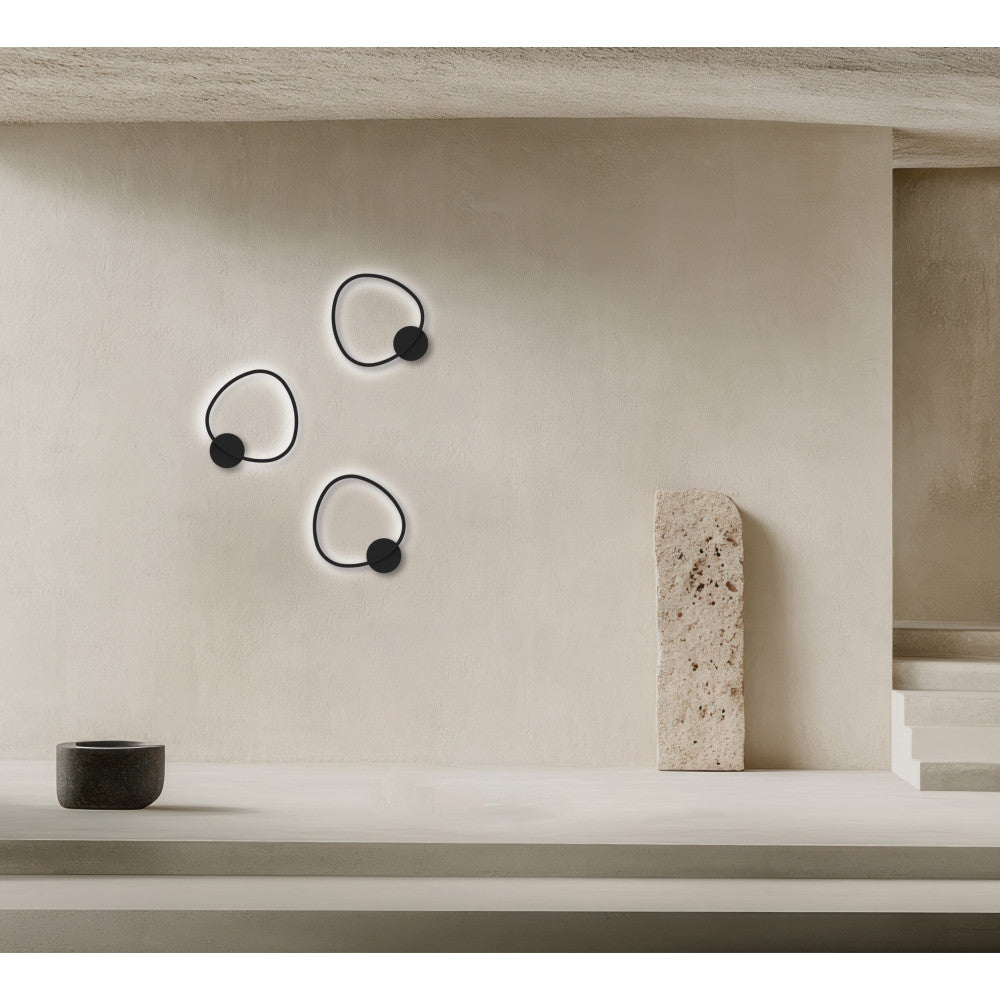 Applique Murale ZAMBELIS 26W Dimmable DESIGN Noir Mat 25408