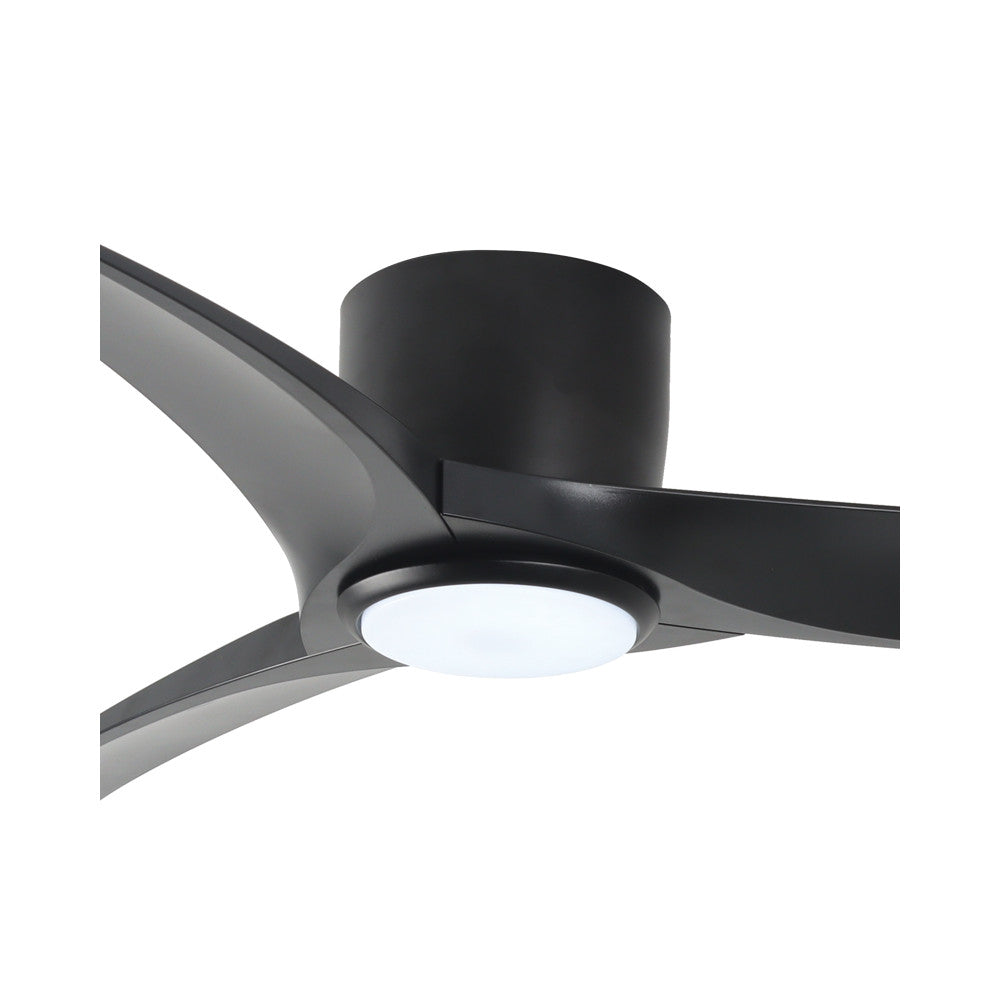 Ventilateur ZAMBELIS D1328 avec Telecommande et Interrupteur DESIGN Noir Mat 25395