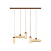 Suspension ZAMBELIS 44W + 3xGU10 DESIGN Pierre Naturelle ET Bois Sans Source 25451