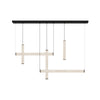 Suspension ZAMBELIS 93W Dimmable DESIGN Albatre et Noir Sable 25421