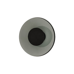 Applique Murale ZAMBELIS D320 18W CCT Dimmable DESIGN Verre Fume et Noir Mat 25271