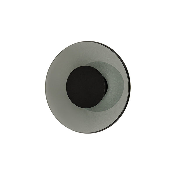 Applique Murale ZAMBELIS D320 18W CCT Dimmable DESIGN Verre Fume et Noir Mat 25271