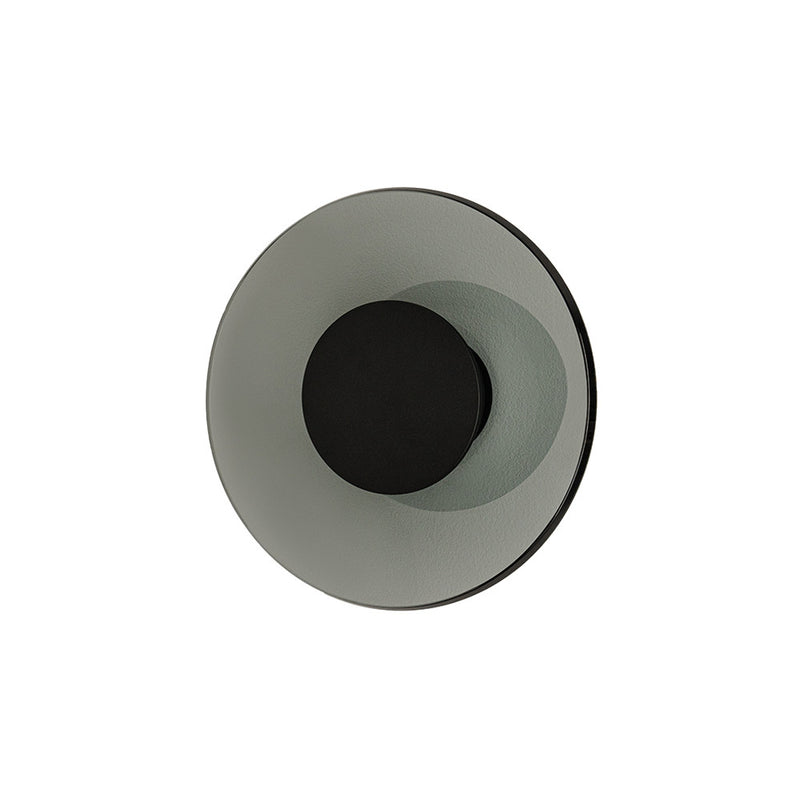 Applique Murale ZAMBELIS D320 18W CCT Dimmable DESIGN Verre Fume et Noir Mat 25271