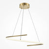 Curve gold pendant light