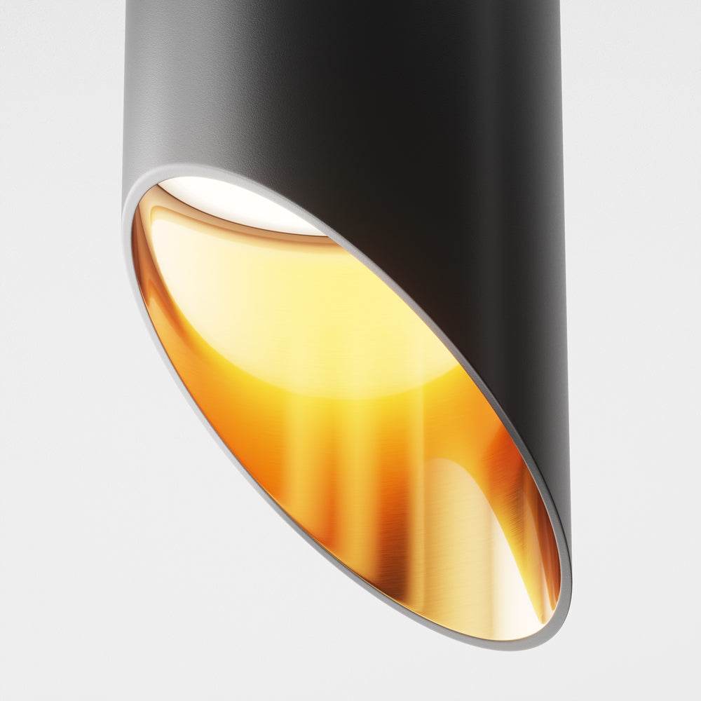 Lipari black ceiling light