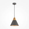 Bicones grey pendant light