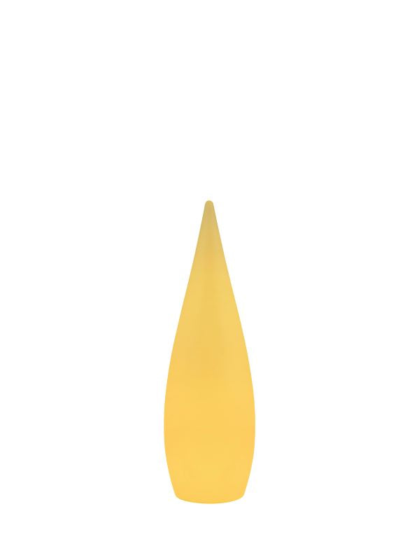 Lampe extérieure Palmas blanche, H 80 cm