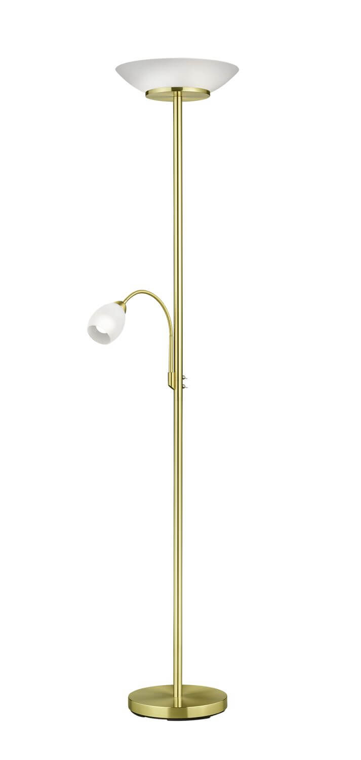 Lampadaire Gerry 2 lumières laiton brossé