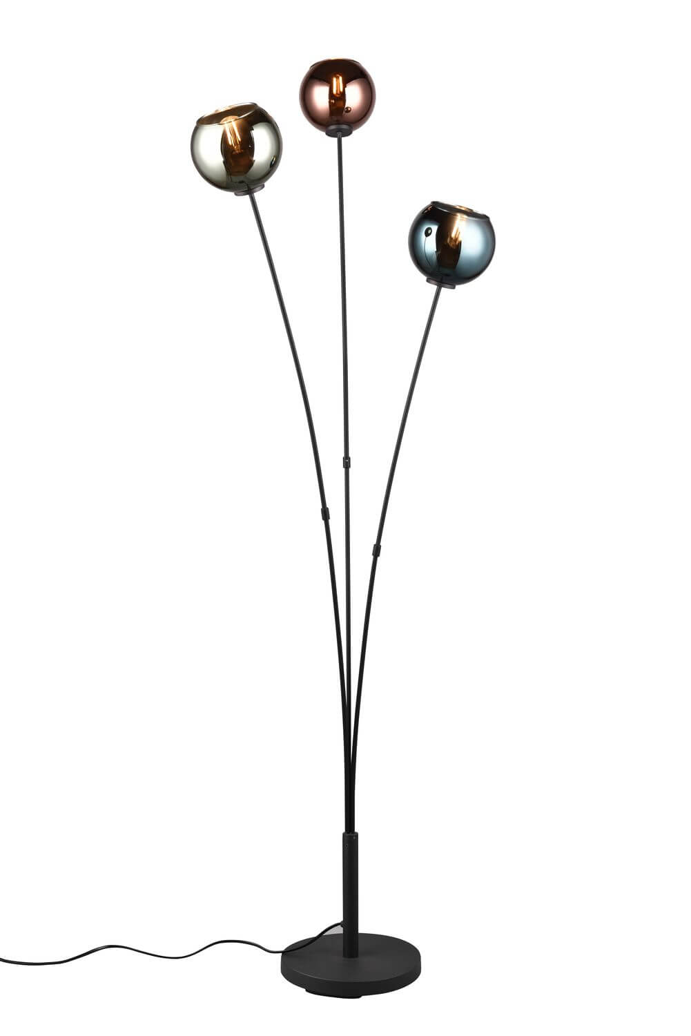 Lampadaire Sheldon 3 lumières multicolore