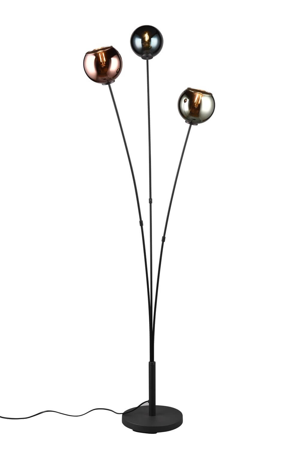 Lampadaire Sheldon 3 lumières multicolore