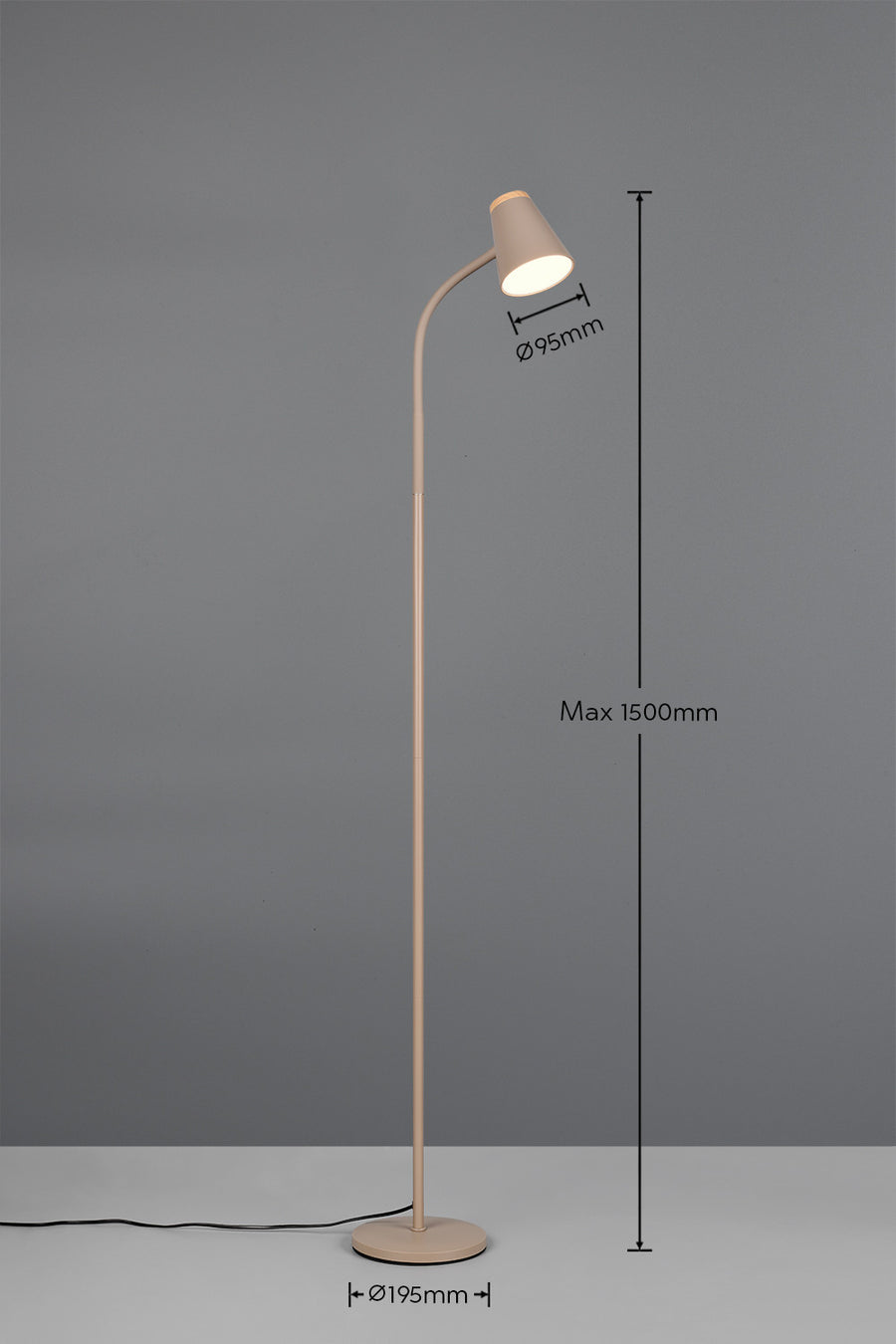 Lampadaire Pongo beige