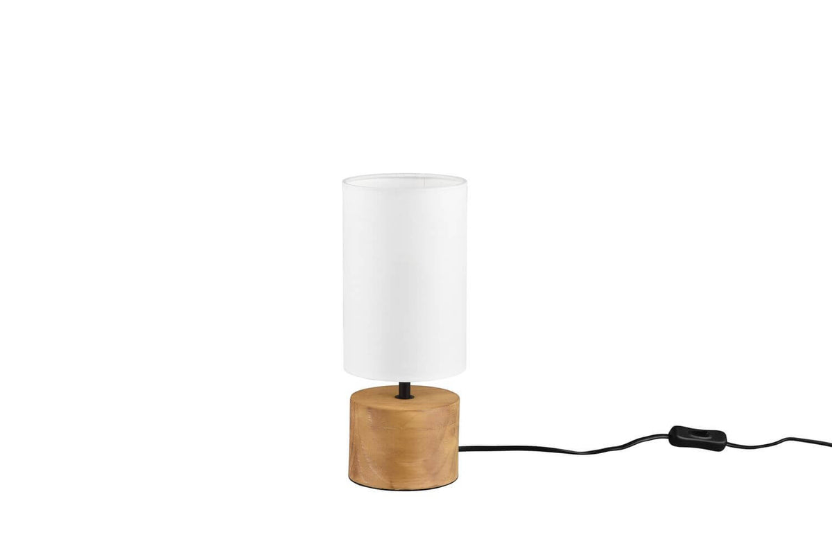 Lampe à poser Woody bois, H 30 cm (R50171930)