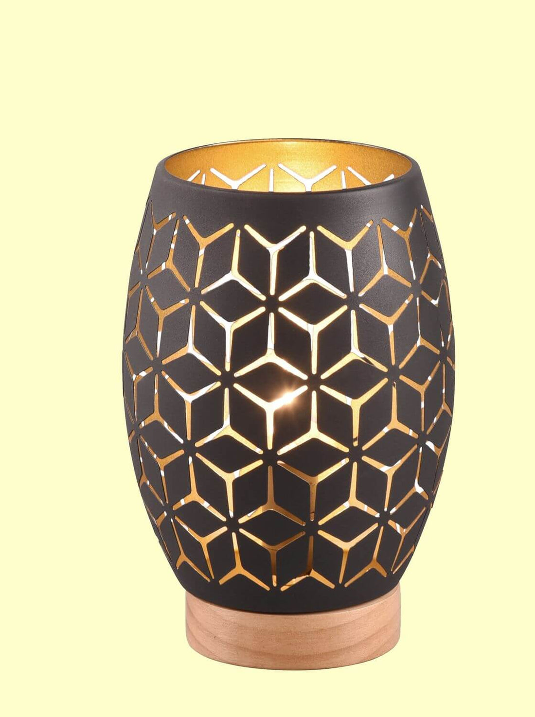 Lampe à poser Bidar noire et dorée