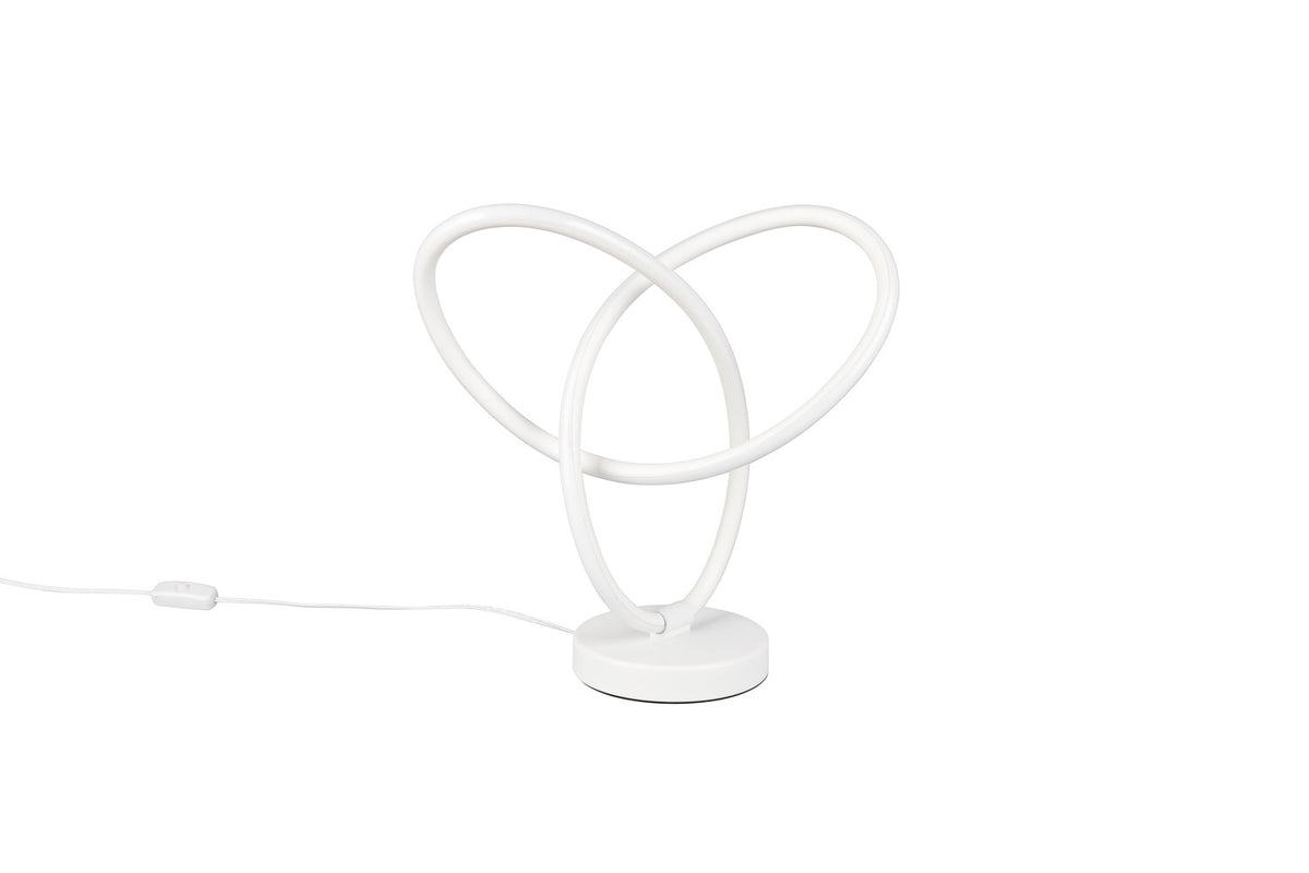Lampe à poser Lando blanche mat