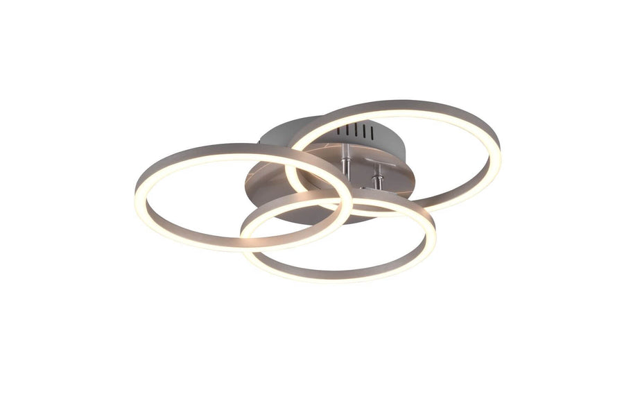Plafonnier Circle nickel satiné
