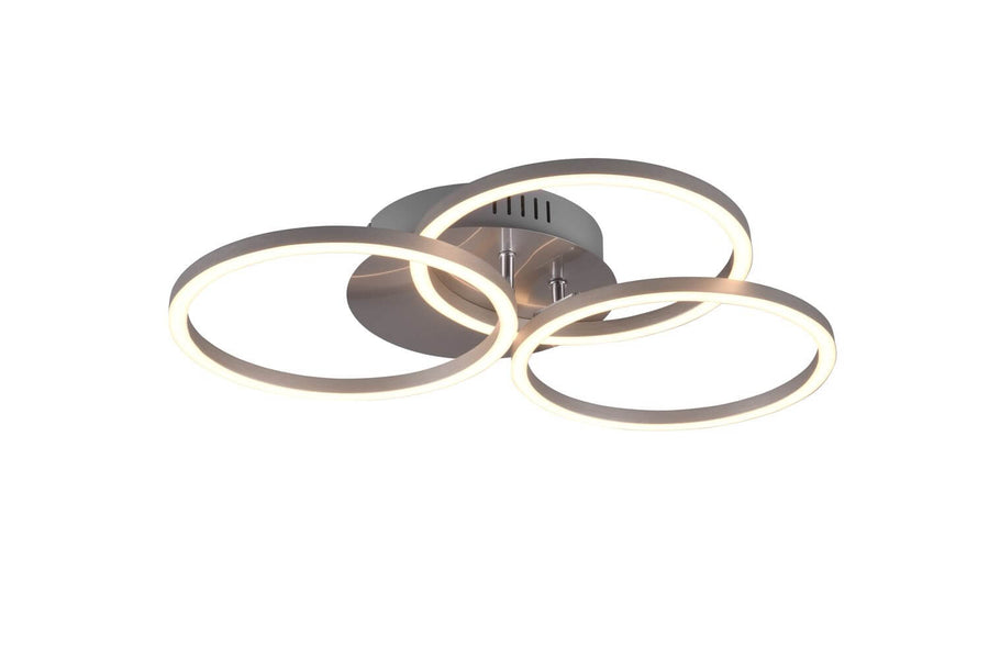Plafonnier Circle nickel satiné