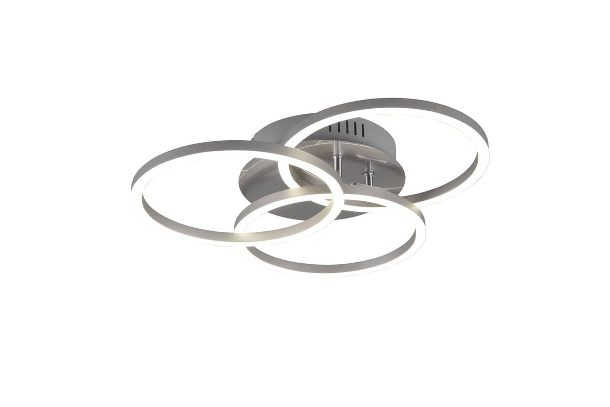 Plafonnier Circle nickel satiné