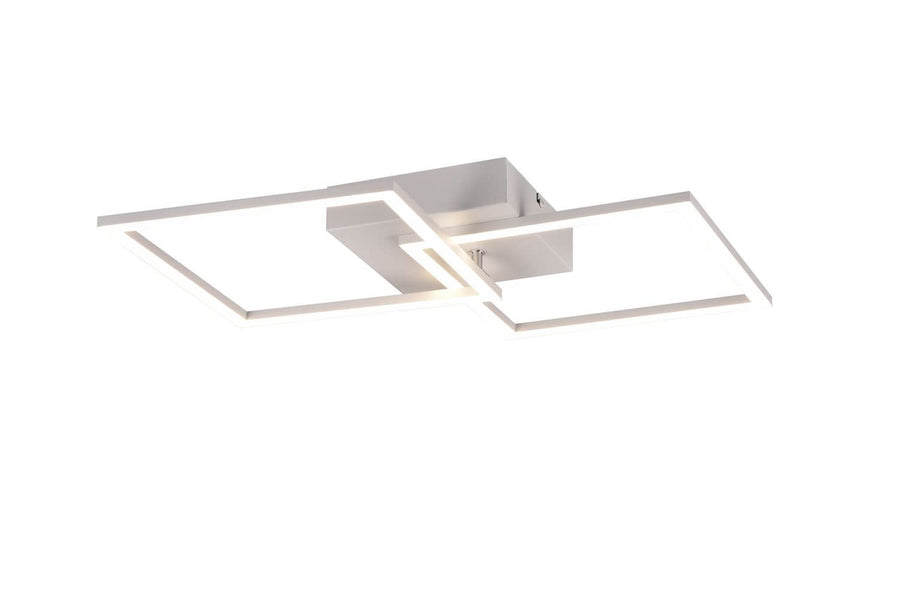 Plafonnier Trail blanc mat, L 60 cm