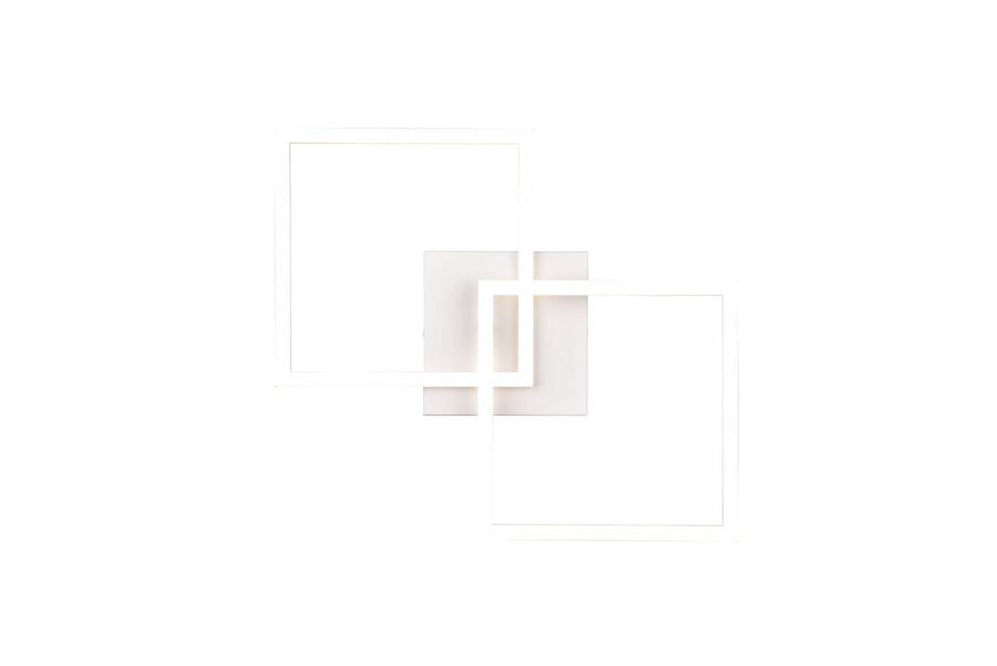 Plafonnier Trail blanc mat, L 60 cm