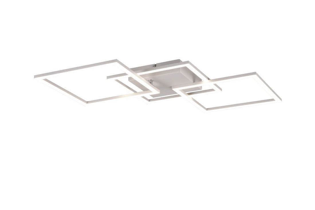 Plafonnier Trail blanc mat, L 74,5 cm
