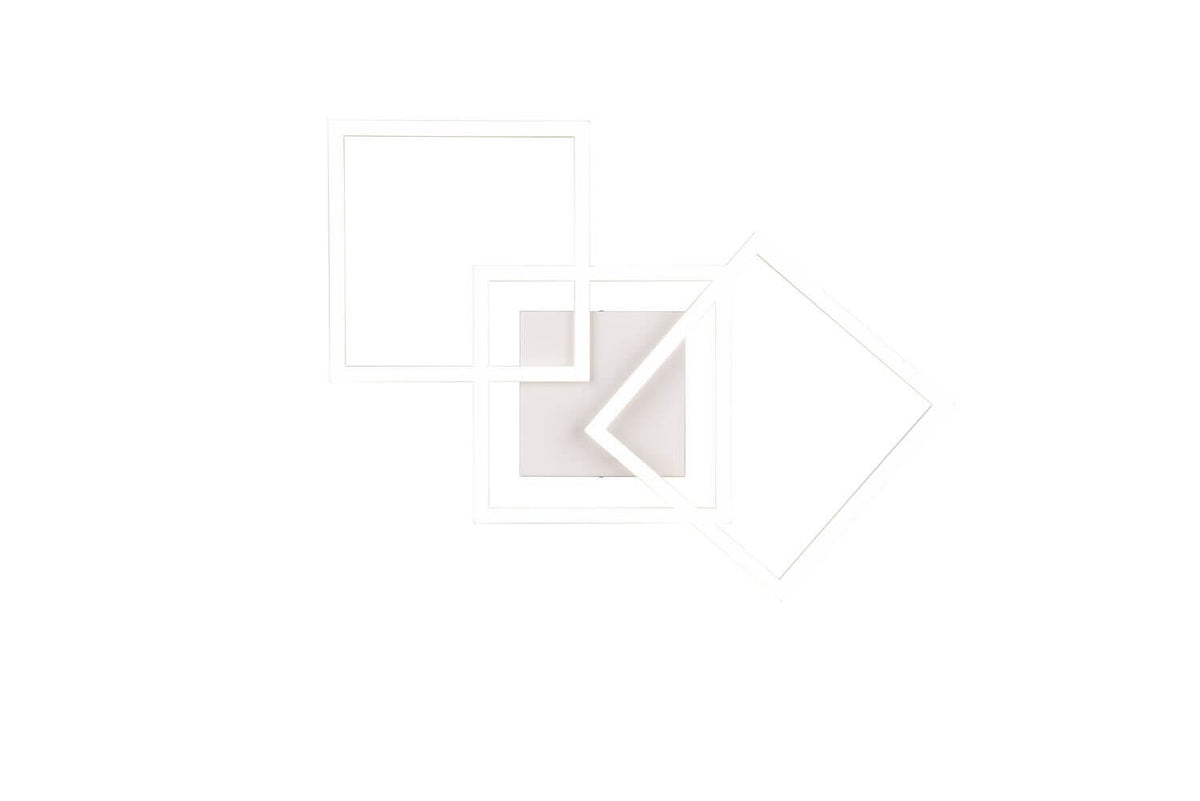 Plafonnier Trail blanc mat, L 74,5 cm